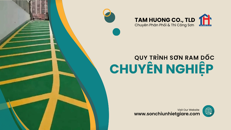 Các bước thi công sơn cho ram dốc