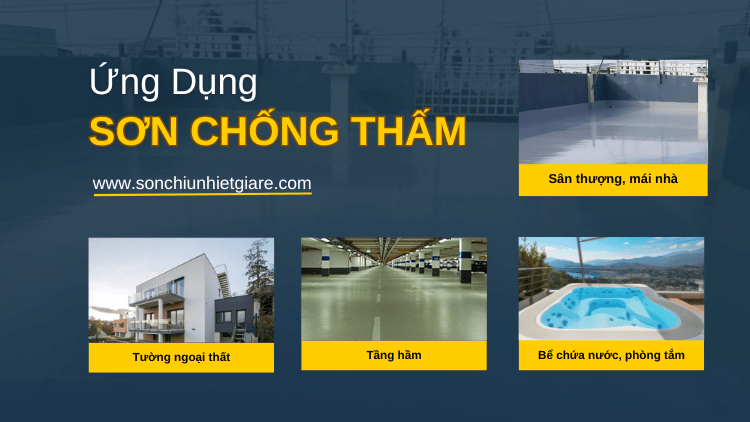 Sơn chống thấm được thi công vào công trình nào