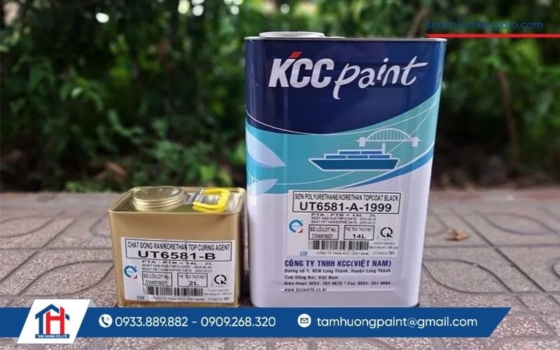 UT6581 là dòng sơn hoàn thiện hai thành phần được sản xuất trên nền nhựa acrylic và polyurethane