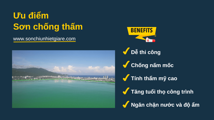 Những ưu điểm của sơn chống thấm