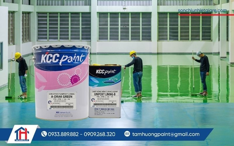 Hướng dẫn thi công sơn sàn Epoxy tự san phẳng Unipoxy Lining đúng kỹ thuật