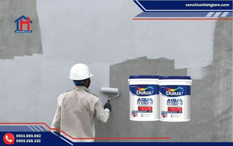 Hướng dẫn thi công chống thấm hiệu quả Dulux Aquatech