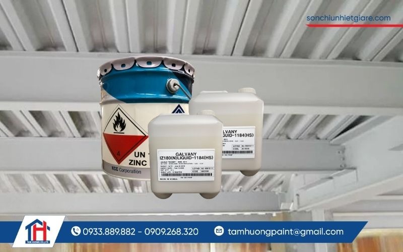 Sơn lót giàu kẽm IZ180N được khuyến nghị sử dụng trong các hệ sơn chống ăn mòn cao cấp