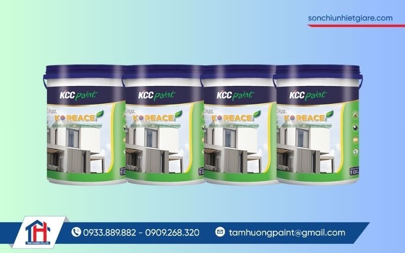 Sơn nước ngoại thất KCC Koreace là sản phẩm đến từ thương hiệu sơn danh tiếng KCC