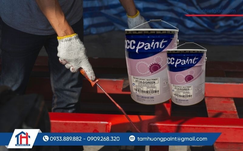 Hướng dẫn thi công sơn lót chổng rỉ VP134 đúng kỹ thuật