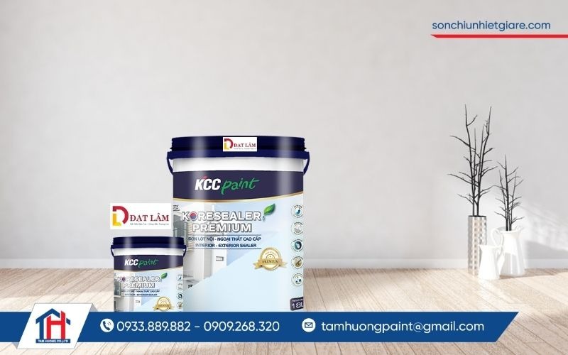 Sơn Koresealer Premium giúp bề mặt được xử lý đồng đều, tăng cường khả năng bám dính cho các lớp sơn phủ tiếp theo