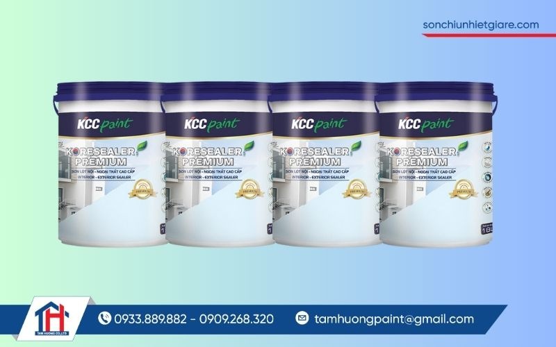 KCC Koresealer Premium là sản phẩm sơn lót nội - ngoại thất cao cấp đến từ thương hiệu KCC Hàn Quốc