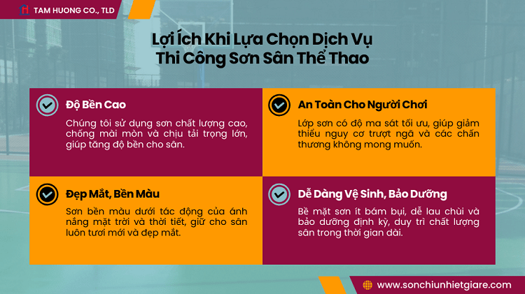 Các lợi ích sơn đem lại