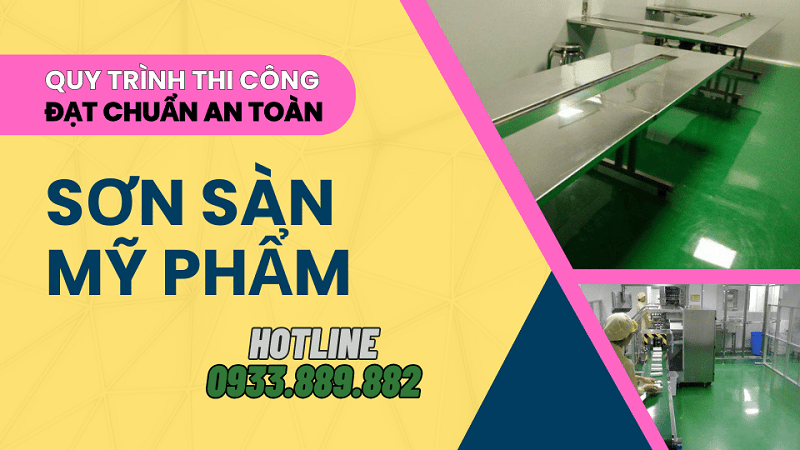 Quy Trình Sơn Nền Cho Nhà Máy Mỹ Phẩm Tại Công Ty Tâm Hương
