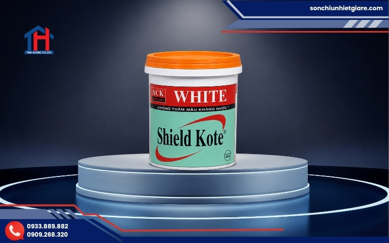 Chống thấm Shield Kote WHITE là dòng sơn chống thấm màu kháng nước dạng keo
