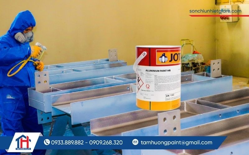 Hướng dẫn thi công sơn chịu nhiệt Jotun Aluminium Paint HR đúng kỹ thuật