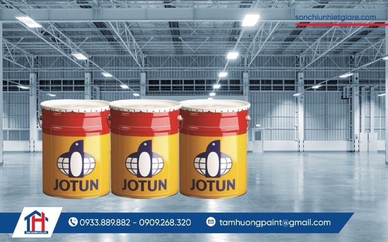 Sơn chịu nhiệt Jotun Solvalitt được ứng dụng trong các công trình công nghiệp cần chịu nhiệt độ cao