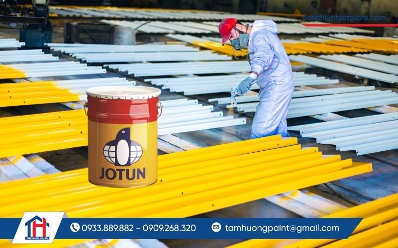 Hướng dẫn thi công sơn chịu nhiệt Jotun Solvalitt hiệu quả