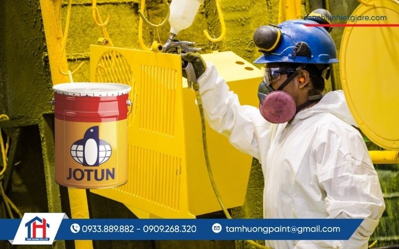 Sơn chịu nhiệt Jotun Solvalitt Alu có thể thi công bằng nhiều phương pháp