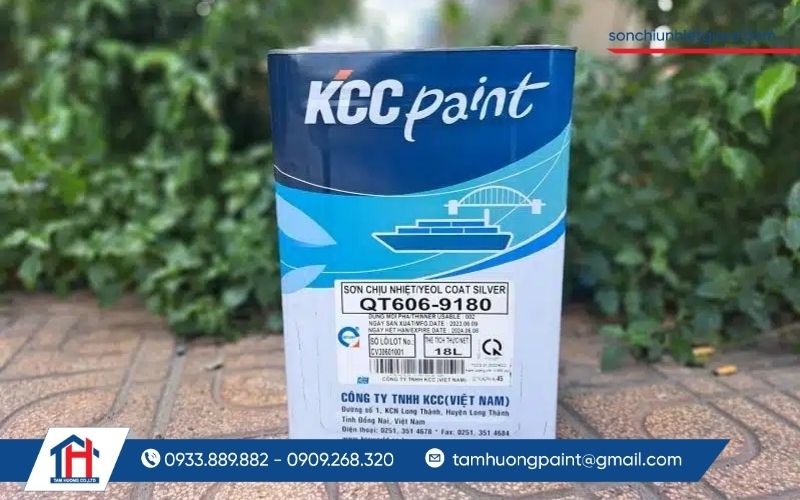 Sơn chịu nhiệt KCC Yeolcoat QT606 là dòng sơn chuyên dụng chịu nhiệt đến từ thương hiệu KCC Paint