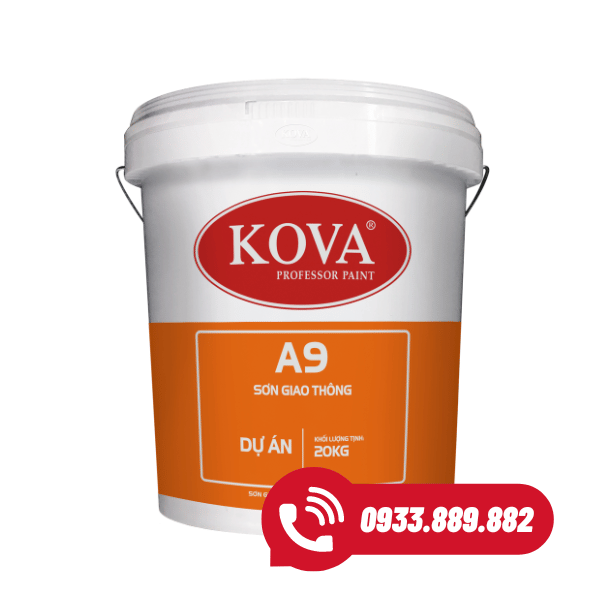 Sơn giao thông hệ nước Kova A9 có phản quang