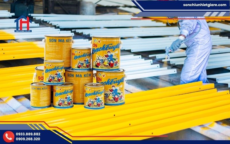 Quy trình thi công sơn mạ kẽm Bạch Tuyết