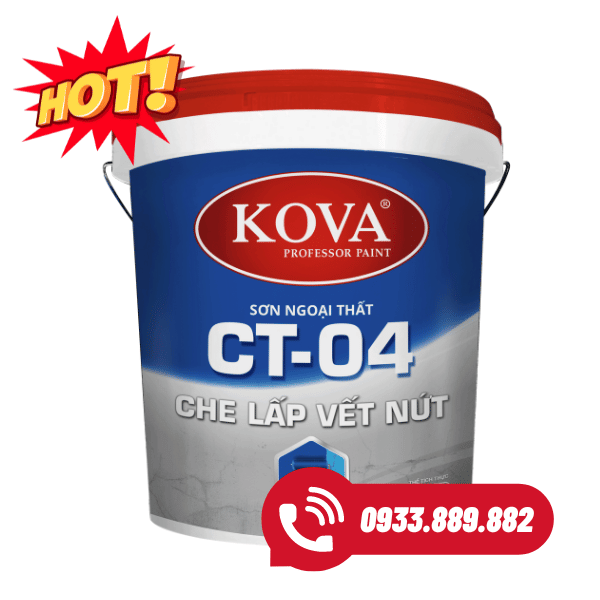 Sơn ngoại thất cao cấp Kova CT-04 che lấp vết nứt