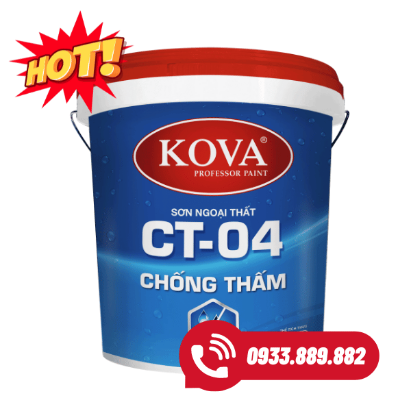 Sơn ngoại thất cao cấp Kova CT-04 chống thấm