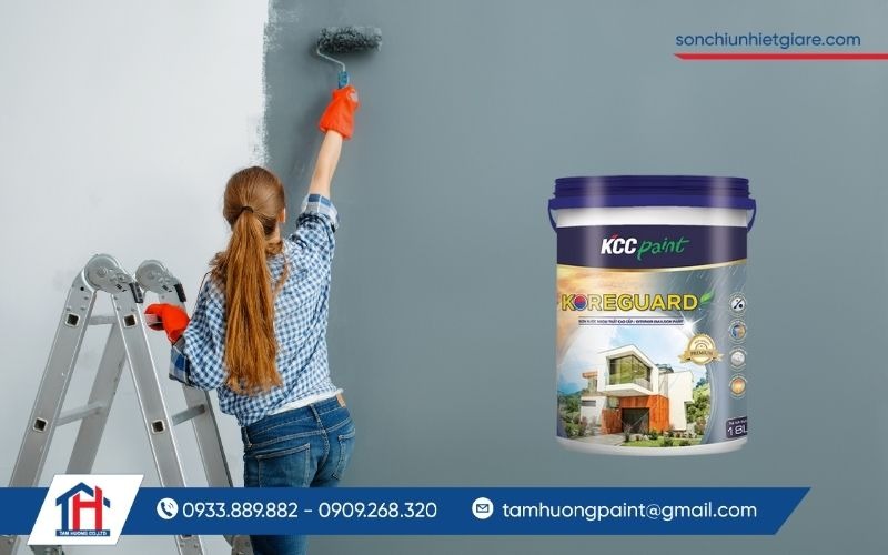 Hướng dẫn thi công sơn nước ngoại thất KCC Koreguard