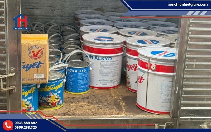 Mua sơn phủ màu alkyd bóng Bạch Tuyết chính hãng tại đại lý Tâm Hương