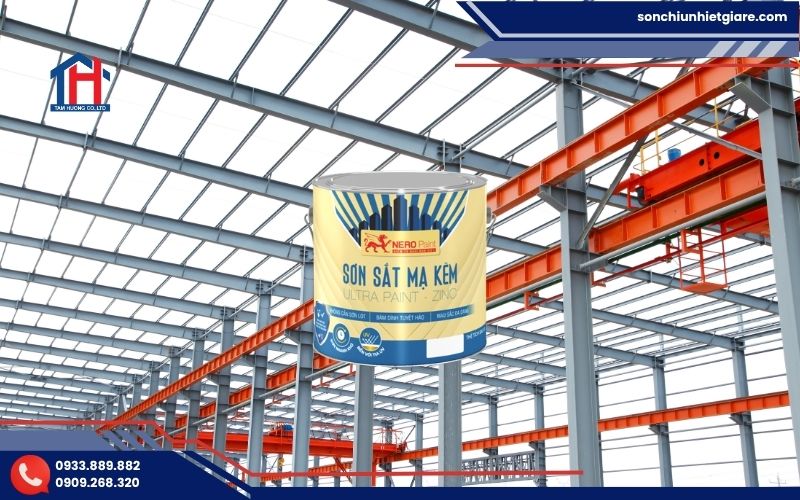 sơn sắt mạ kẽm 1K Nero Ultra Paint Zinc là dòng sơn phủ Acrylic 1 thành phần