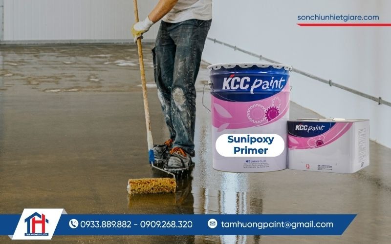 Hướng dẫn thi công sơn lót KCC Sunipoxy Primer đúng kỹ thuật