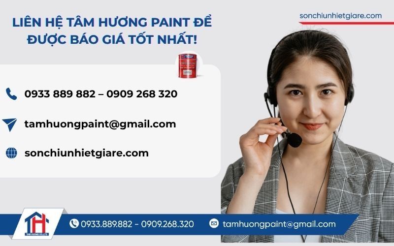 Đặt mua sơn chịu nhiệt 450 Độ C Nippon S450 Tại Đại Lý Tâm Hương