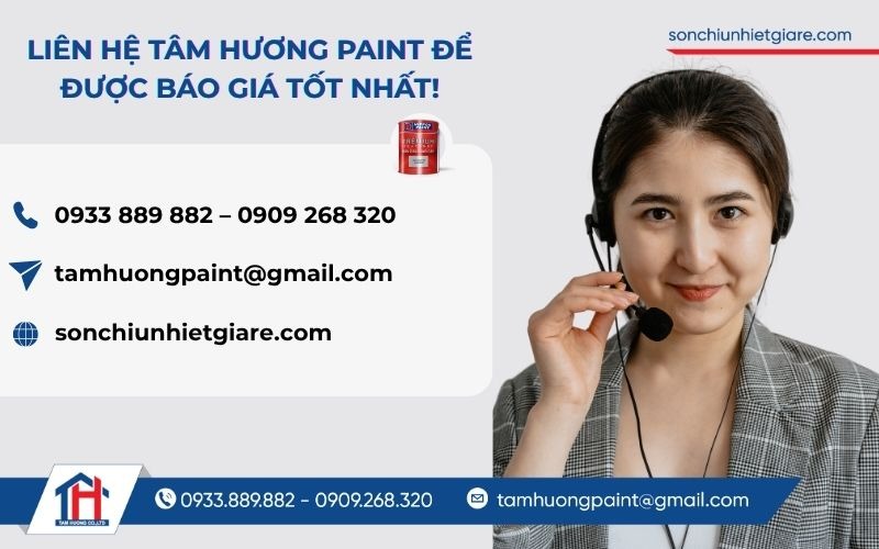 Đại lý Tâm Hương - Cung Cấp sơn chịu nhiệt 600 Độ C Nippon chính hãng, uy tín