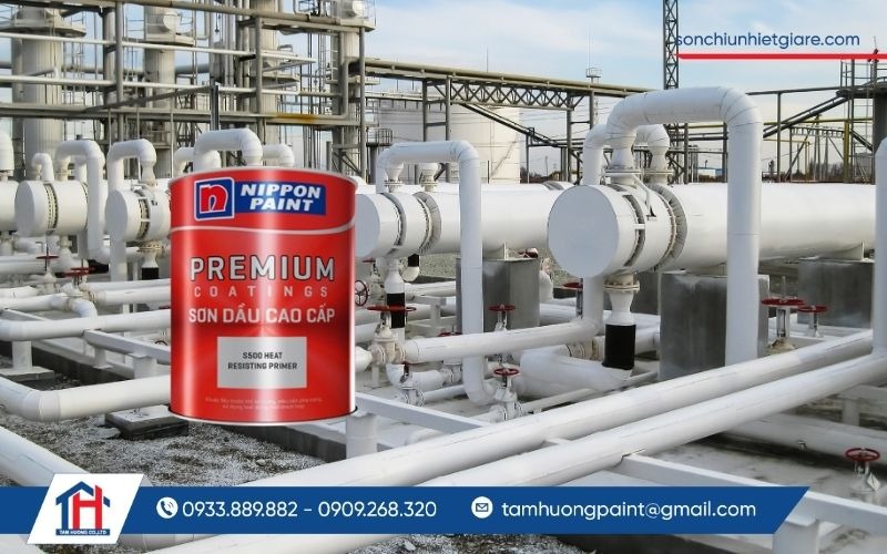 Sơn lót chịu nhiệt 500 Độ C Nippon S500 được ứng dụng phổ biến trong nhiều lĩnh vực công nghiệp
