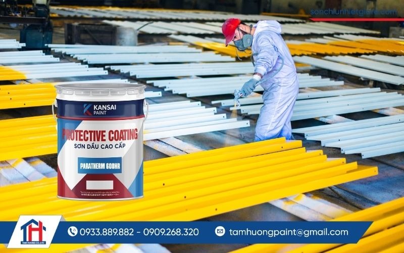 Sơn chịu nhiệt 600°C Paratherm 600HR ứng dụng rộng rãi trong các ngành công nghiệp