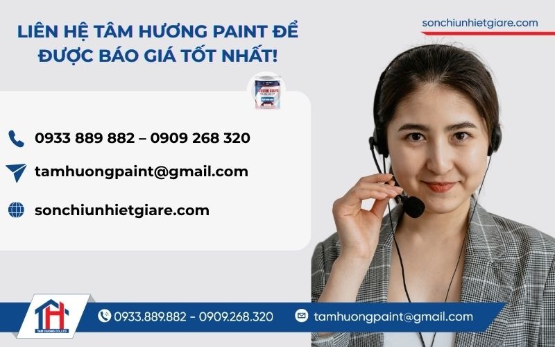 Mua sơn chịu nhiệt 600°C Paratherm 600HR chính hãng tại Tâm Hương