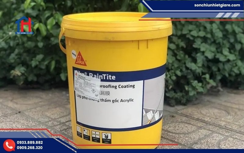 Sika RainTite là hợp chất chống thấm đàn hồi gốc acrylic