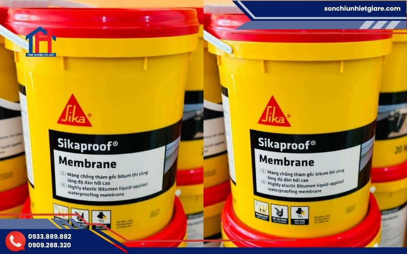 Sikafoor Membrane Sika là màng chống thấm dạng lỏng gốc nước được cải tiến bằng bitum polyme