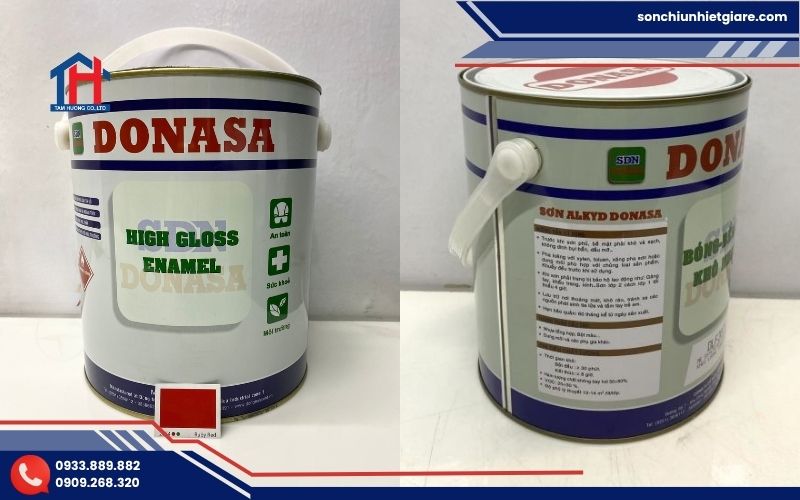 Sơn Alkyd Red Primer HC Donasa là loại sơn lót dầu chống rỉ gốc Alkyd