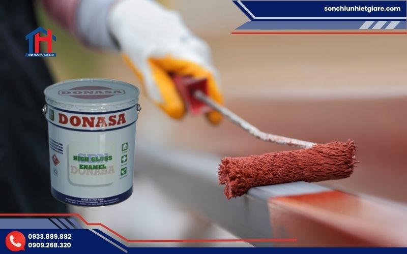 Hướng dẫn thi công sơn Alkyd Red Primer HC Donasa chi tiết