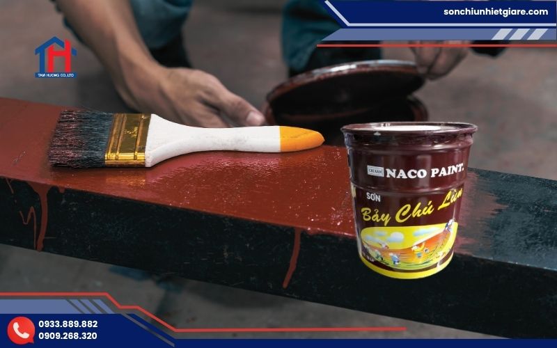 Các bước sử dụng sơn chống rỉ đỏ nâu Naco hiệu quả