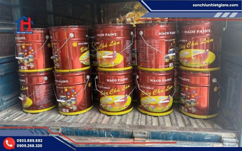 Sơn chống rỉ xám Naco Bảy Chú Lùn là dòng sơn lót dầu chống rỉ 1 thành phần