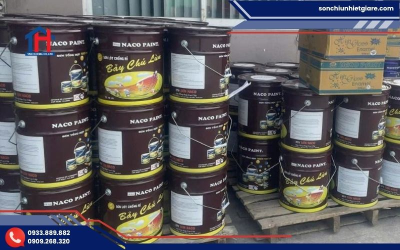 Mua sơn chống rỉ xám Naco chính hãng tại Đại lý Tâm Hương