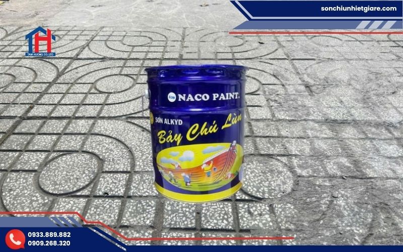 Sơn dầu Naco 530 là dòng sơn phủ gốc Alkyd màu xanh dương trung tính