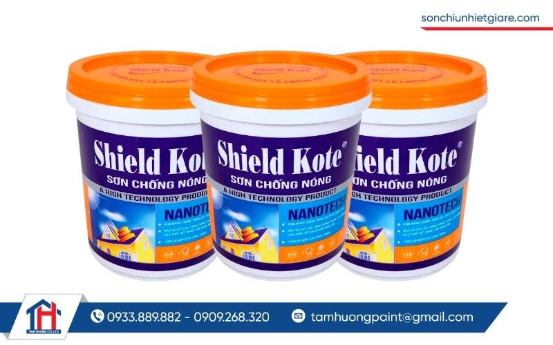 Sơn chống nóng Shield Kote giúp bảo vệ kết cấu và tăng tuổi thọ cho công trình