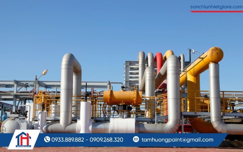 Sơn chịu nhiệt 300 độ được ứng dụng trong các ngành công nghiệp