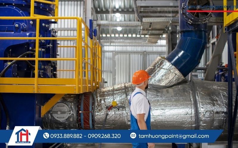 Sơn chịu nhiệt 400 độ chống lại sự mài mòn do nhiệt độ cao và hóa chất