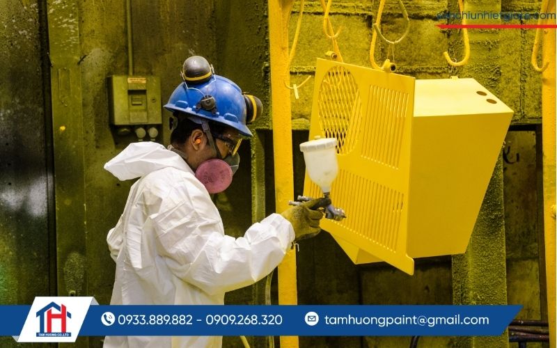 Quy trình thi công sơn chống cháy 90 phút chuẩn kỹ thuật