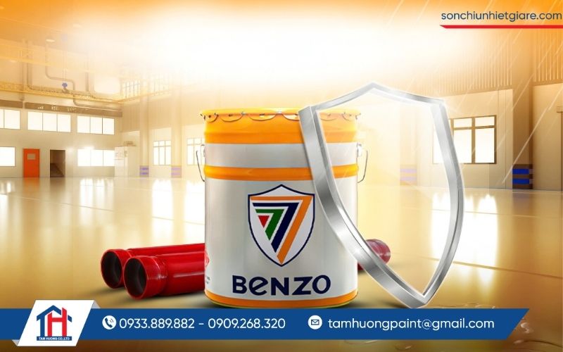 Sơn chống cháy Benzo bảo vệ bề mặt vật liệu khỏi tác động của lửa và nhiệt độ cao