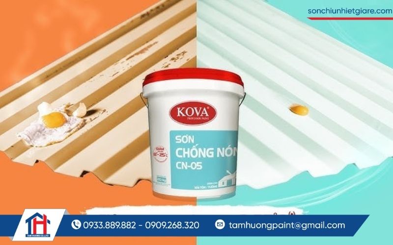 Sơn chống nóng mái tôn Kova là giải pháp được nhiều khách hàng lựa chọn
