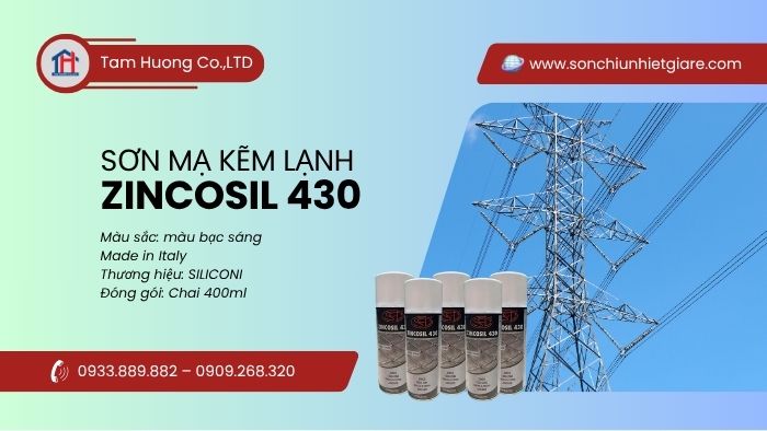 Ứng dụng sơn mạ kẽm lạnh ZINCOSIL 430