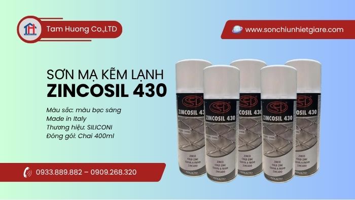 Thông tin sơn mạ kẽm lạnh ZINCOSIL 430