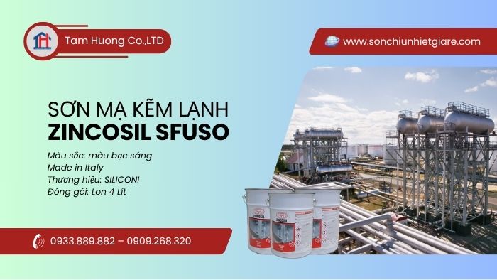 ứng dụng Sơn Mạ Kẽm Lạnh Zincosil Sfuso