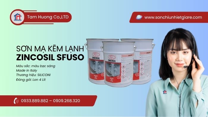 Sơn Mạ Kẽm Lạnh Zincosil Sfuso 4l